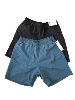 2 GU Color Active Shorts Size S - Uniqlo Sister Brand - Quick Dry 1 Black 1 Blue